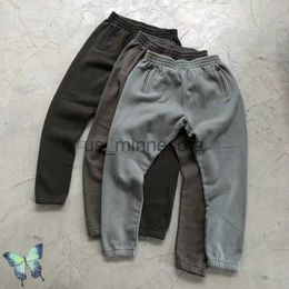 Men's Pants Oversize Solid Fleece Trousers Season 6 Pants Zipper Poet Sweatpants J230907