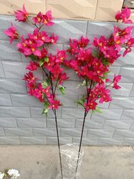 Artificial flowers big Cherry blossom 46Inch 120 cm long Bougainvillaea speetabilis can be used to decorative wedding garden and mall ZZ