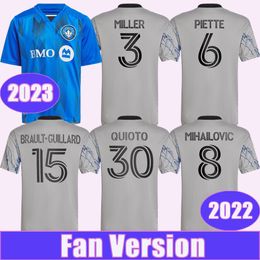 2023 Montreal Mens Soccer Jerseys WANYAMA HERRERA PIETTE H. HAMDI SALIBA JABANG VILSAINT QUIOTO OPOKU Home Away Football Shirt