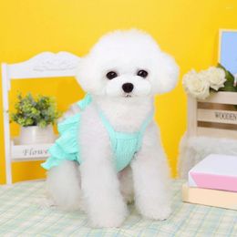 Dog Apparel Decorative Fine Workmanship Pet Layered Hem Bowknot Princess Dress Supplies