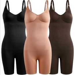 Corset Women Fitness Wear Seamless Full Body Shaper Tummy Control Bodysuit Backless Slimming Shapewear fajas colombianas reductora198n