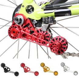 Bike Derailleurs AL 7075 Folding Chain Tensioner Stabilizer 2 3 6 Speed Alloy Rear Derailleur Guide Pulley for Brompton Bicycles 230907