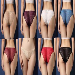 sell luxurious 3pieces pack Women's Sexy panties Lace Sexy underwear Ladies Sexy Lace briefs Non-trace underwear high qua277O