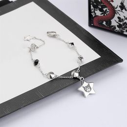 New Cute Letter Cat Bracelet for Woman Top Quality Silver Plated Bracelet Personality Charm Bracelet Fashion Jewellery Supply2557