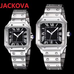 Luxury square designer classic fashion japan quartz watch 904L stainless steel sapphire glass waterproof function couples men and 321Z
