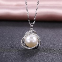 Pendant Necklaces Trendy Necklace Jewlery For Women Gift White Pearl Elegant Birthday