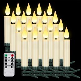 Kerzen Weihnachten LED-Kerze mit blinkender Flamme, batteriebetrieben, Timer-Fernbedienung für Jahr, Party, Heimdekoration, Fake 230907