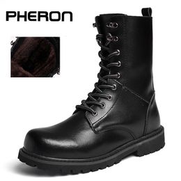 Boots 100% Genuine Leather Men Boots Breathable High Top Shoes Outdoor Casual Men Winter Shoes Autumn Snow Boots For Men Botas Homme 230907