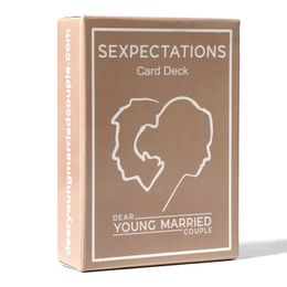 Wholesales Sexpectations Card Deck Dear Young Married Couple Cards Game Valentine's Day Wedding Gift