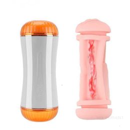 Adult massager Sex Machine Automatic Male Masturbator Erotic Toys for Men Dual channel Anal Vagina Masturbation Cup Real Pussy 10 SpeedsDWM1