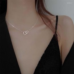 Choker Heart To Shaped Necklaces Female Exquisite Geometric Shape Birthday Gift For Ladies Girl Fashion Party Jewelry