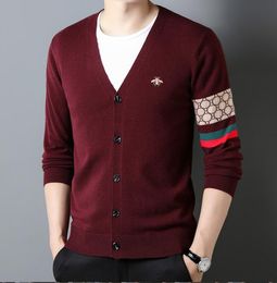 Men's Sweaters for V-neck Sweater Cardigan Japanese College Retro Loose Casual High Street Knitted Jackets Tops Male Clothes