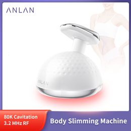 Cleaning Tools Accessories ANLAN 80K Cavitation Ultrasonic RF Body Slimming Machine IPX6 Waterproof 3.2 MHz Radio Frequency LED Therapy EMS Massager 230908