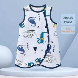 Baby Sleeping Bag Vest Cartoon Soft Infantil Spring Summer Cotton Toddler Sleep Sack Kids Slaapzak Bed Children Pyjamas Jumpsuit 2321Y