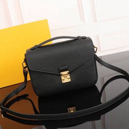 Vintage handbag designer messenger bag Ladies metis handbags canvas Fashion shoulder bag Luxury crossbody bag zipper outer pocket original leather soft bags 40780
