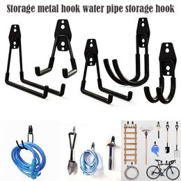 Hooks Heavy Duty Metal Hook Wall Mount Garage Organizer Bicycle Shovel Hammer Hanger Ladders Garden Tool Anti-slip Storage Iron275r