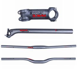 Race Face Next Red Black Matte 3K Carbon Fiber Bicycle Handlebar SET Mountain Bike Handlebar Stem SeatPost305D