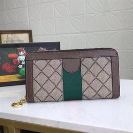 Single zipper WALLET the most stylish way to carry around money cards and coins men leather purse card holder long business wome31255s