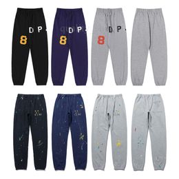 Mens Designer Pants Gall Depts ery Pants Sweatpants Splash Ink Letter Pants Womens Loose Casual Pants Vintage Sport Trousers Luxury Brand Lovers Pants Size S-XL