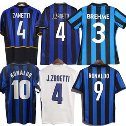 Inter Retro Sneijder J.Zanetti Soccer Jersey 1988 90919293 Zamorano Djorkaeff Milito Baggio Pizarro Djorkaeff Adriano Milan Football Shirt9495 9697 98 99 00 0203 07