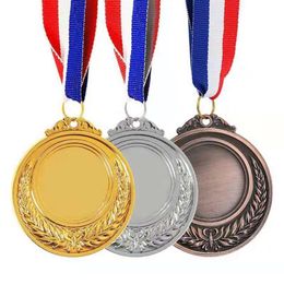 Customised Metal Fashion Gold Silver Bronze Medals Medals Match Championship Sports Athletic Medals 65mm Diameter289P