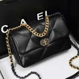 Channel Designer Bag Shoulder Bags Flap Handbag Women Crossbody Luxurious Gold Chain Purse Lamskin Leather Envelope Clutch Black W329x