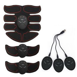 Whole-Rechargeable Wireless Muscle Stimulator Smart Fitness Trainer Abdominal Arm Muscle Exerciser Body Slimming Massage218D