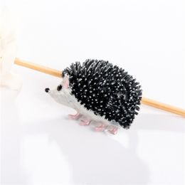 Update Enamel Hedgehog Brooches Cartoon Animal Brooch Lapel Pin Women Mens Fashion Jewelry