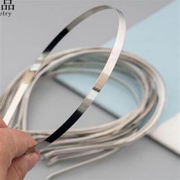 300PCS 5mm 7mm 10mm Metal Hairband Decorative Metal Headband for Girls Hair Band DIY Craft Hair Hoop237E