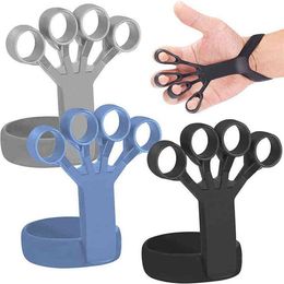 Silicone Grip Device Finger Exercise Stretcher Arthritis Hand Trainer Strengthen Rehabilitation Training To Relieve Pain 220110215S