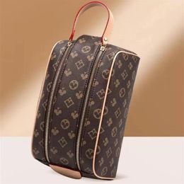 2020 Double zipper men travelling toilet bag fashion women wash bag large capacity cosmetic bags makeup toiletry bag Pouch wallet 2611