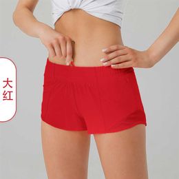 Breathable Quick Drying Sports ty Shorts Women's Underwear Solid Colour Pocket Running Fitness Pants Princess Sportswea267r