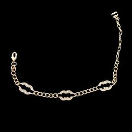 18K Gold Chain Designer Bracelet 18K Gold Chain Four Leaf Bracelet New Love Gift Letter Bracelet High Quality Alloy Jewellery With Correct Logo