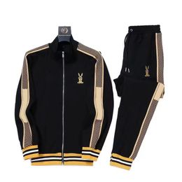 Designer mens tracksuit long sleeve zipper full outwear coats casual higg street joggert Trousers Loose M-3XL