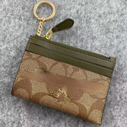 Women Designer Wallets Multi-color Card Holders Changes Purse Classic Zipper Bag Gift Box