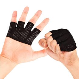 Elbow & Knee Pads 2021 Gym Fitness Half Finger Gloves Men Women For Crossfit Workout Glove Power Weight Lifting Bodybuilding Hand 271y