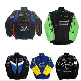 F1 Formula One racing jacket autumn and winter team full embroidered logo cotton clothing spot s210G