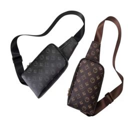 118 Avenue Sling Bag Mens Chest Bags Cowhide Classic Designer Leather Shoulder Mans Luxurys Designers Cross Body Purse Wallet Hobo288s