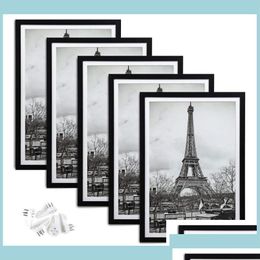 Frames And Mouldings Modings Picture Frame Display Gallery Wall Mounting Po Crafts Case Home Decoraions Black White 4 Sizes For Chos Dhgw0