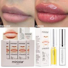 Lip Gloss Maximizer Lip-Plumping Instant Volume Plump Oil Day Night Moisturising Repairing Reduce Fine Line Enhancer225f