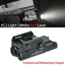 Tactical XC2 Compact Scout Light with Red Dot Laser LED MINI White Light 200 Lumens Flashlight208A