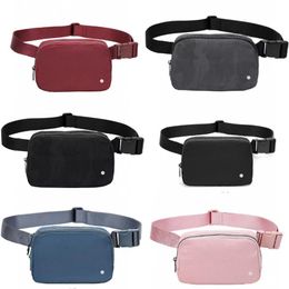 LL Women Mens Waistpacks Fanny Pack Bags Outdoor Sports Travel Phone Coin Purse Casual Waist Belt Travel Bag Waterproof Adjustable282f