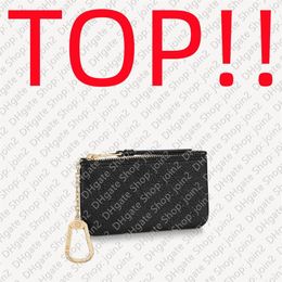 TOP M80879 KEY POUCH Mini Wallet Credit Card Holder Zipped Coin Purse Bag Charm Women239c