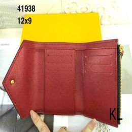 Woman M41938 zipper Clutch Flap Button Women VICTORINE Wallets Exotic Holder Zipper Coin Classic Purse Bag Card bags268P