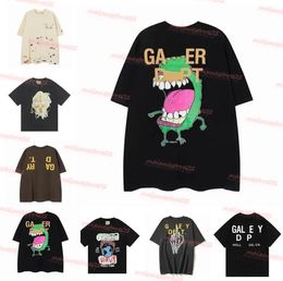 Men's T-shirts Galleries Depts Designer Summer Gallary Shirts Alphabet Printed Star Same Round Neck Short Sleeve T-shirt For Men And Women Oversize Tees y6g