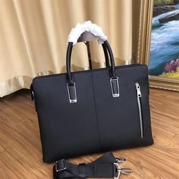 Luxury Men Shoulder Briefcase Genuine Leather Designer Handbag Business Laptop Bag Messenger Bags Totes Unisex quality Men's 2001