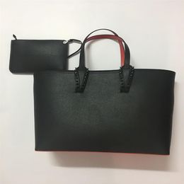 Printing Women luxurys Big Bags Platfor doodling designer handbags totes composite red bottoms handbag genuine leather purse Men s226K