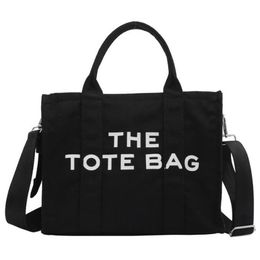 Marc Designer Bag Tote Women Casual Large Capacity Handbag Fashion Beach Canvas Crossbody Bags Luxury Brand Shoulder Bag Wallet H0255l