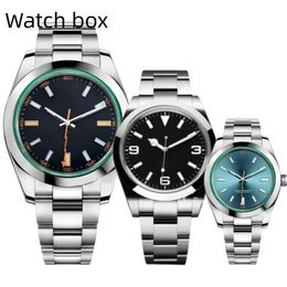 New Luxury watch 2813 Automatic Mechanical Mens Sports Watch Black White Number Dial Sapphire Glass Watches Stainless Steel Explor243r