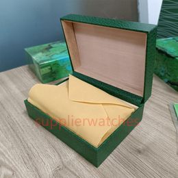 Quality Dark Green Watch Box Gift Case For Rolex Boxes Watches Booklet Card Tags And Papers In English Swiss Top Quality188w